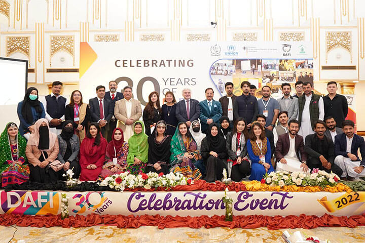 H.E. Mr. Alfred Grannas, the German Ambassador to Pakistan was the Chief Guest of DAFI 30 Years anniversary event, The Government of Germany funds DAFI scholarship program supporting higher education of refugees in Pakistan in the presence of guest of honors Ms. Noriko Yoshida, UNHCR Country Representative in Islamabad Marriott Hotel.